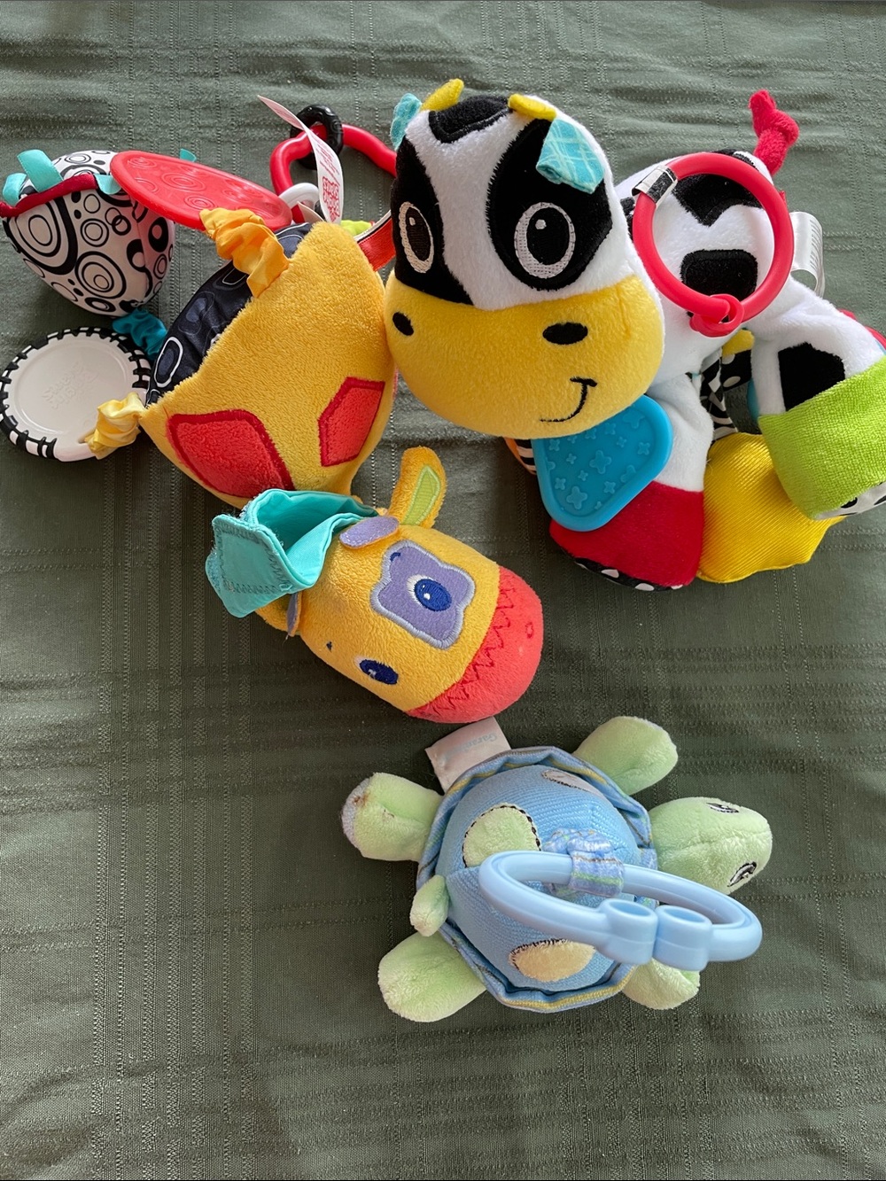Baby/ toddler toys for stroller. Good condition.